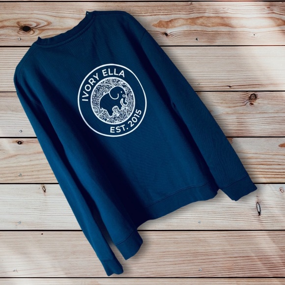 ivory ella vintage blue sweatshirt